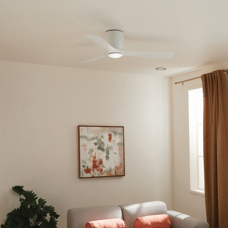 Kichler 300154MWH 54" Ceiling Fan, Matte White