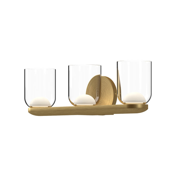 Kuzco Lighting VL52520-BG/CL LED Vanity, Brushed Gold/Clear