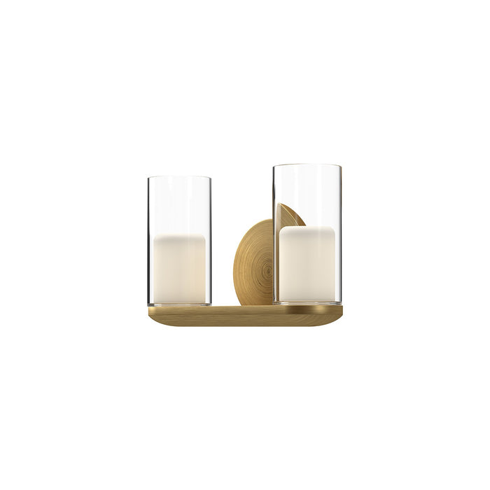 Kuzco Lighting VL53511-BG/CL LED Vanity, Brushed Gold/Clear