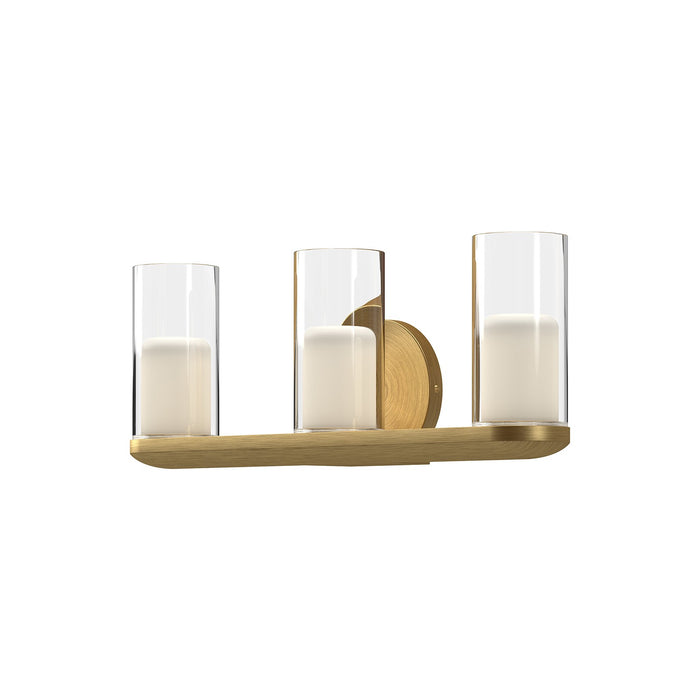 Kuzco Lighting VL53519-BG/CL LED Vanity, Brushed Gold/Clear