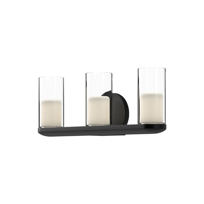 Kuzco Lighting VL53519-BK/CL LED Vanity, Black/Clear