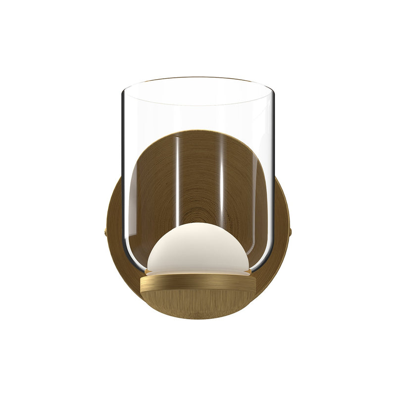Kuzco Lighting WS52505-BG/CL LED Wall Sconce, Brushed Gold/Clear