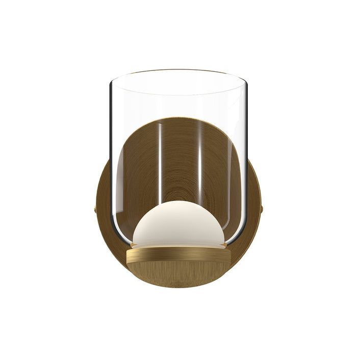 Kuzco Lighting WS52505-BG/CL LED Wall Sconce, Brushed Gold/Clear