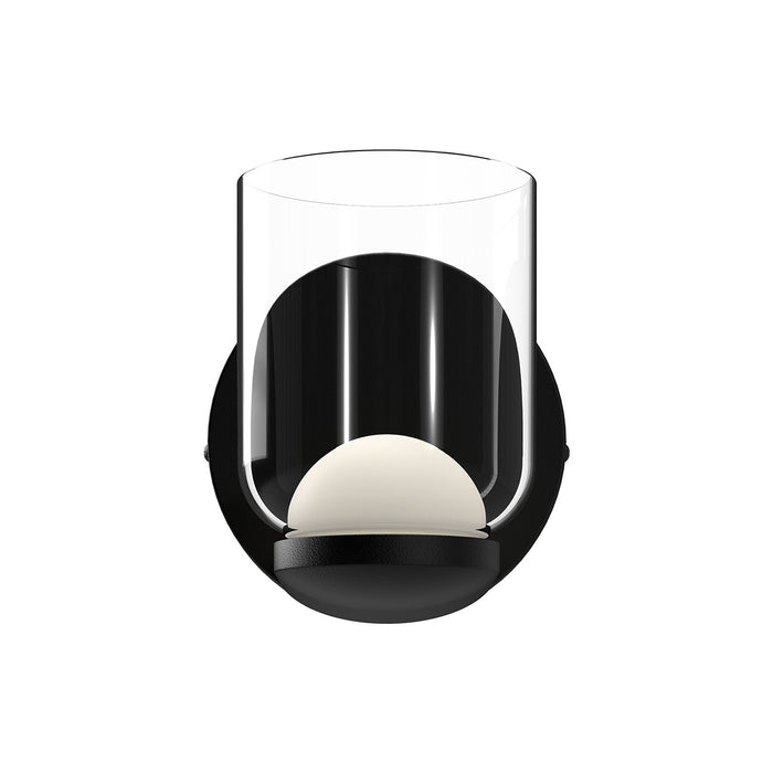 Kuzco Lighting WS52505-BK/CL LED Wall Sconce, Black/Clear