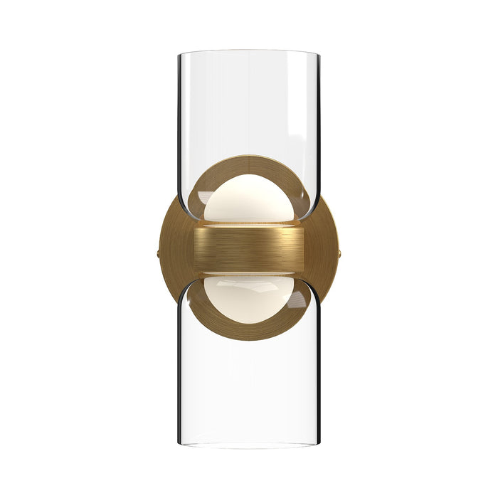 Kuzco Lighting WS52511-BG/CL LED Wall Sconce, Brushed Gold/Clear