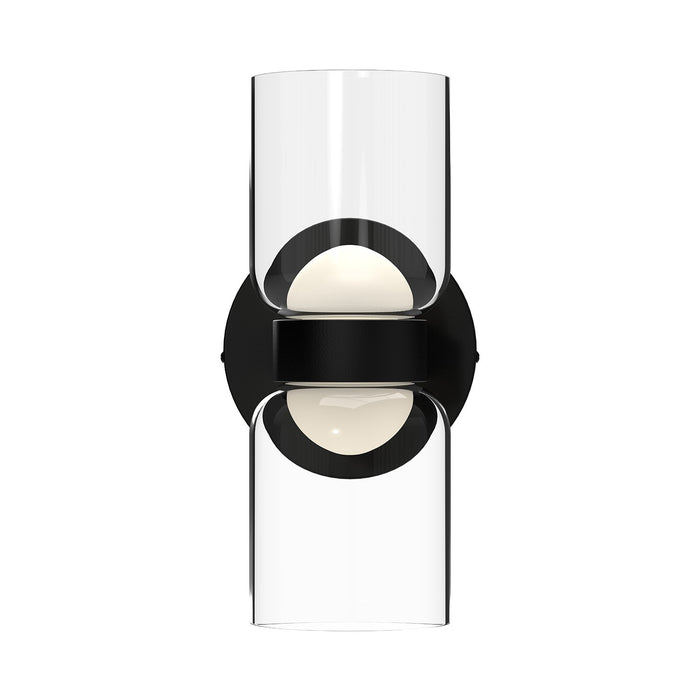 Kuzco Lighting WS52511-BK/CL LED Wall Sconce, Black/Clear