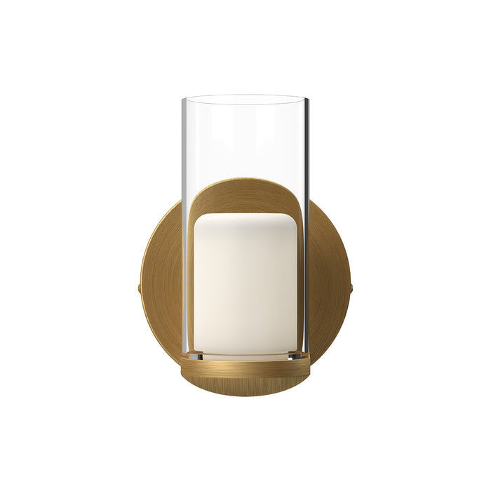 Kuzco Lighting WS53505-BG/CL LED Wall Sconce, Brushed Gold/Clear