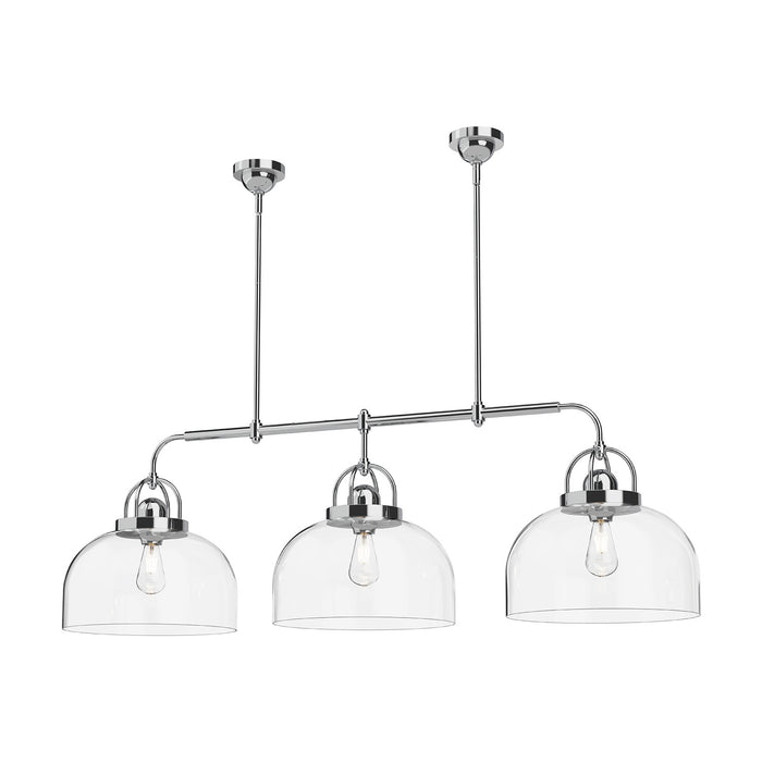 Alora LP461155CH Three Light Linear Pendant, Chrome