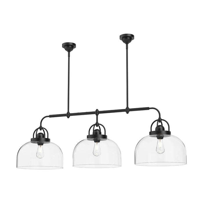 Alora LP461155MB Three Light Linear Pendant, Matte Black