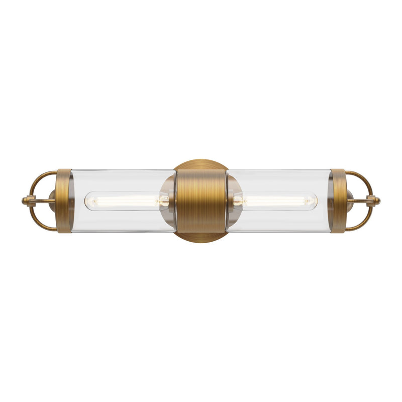 Alora WV461102AG Two Light Wall Sconce, Aged Gold
