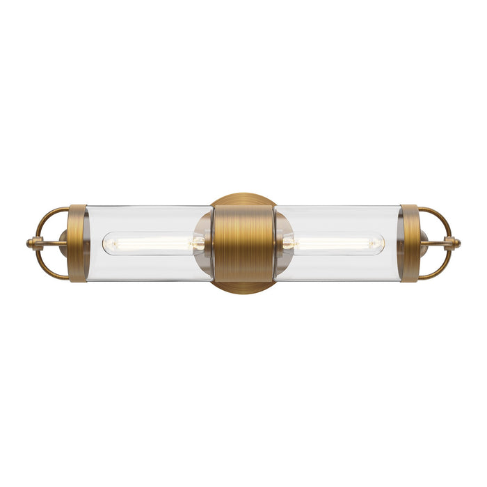 Alora WV461102AG Two Light Wall Sconce, Aged Gold
