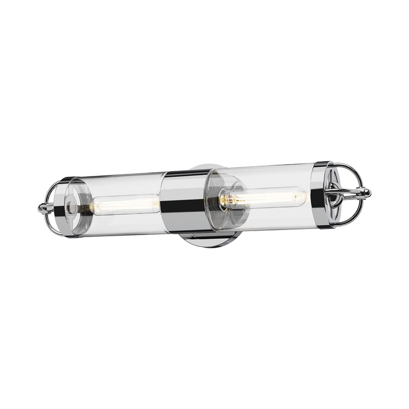 Alora WV461102CH Two Light Wall Sconce, Chrome