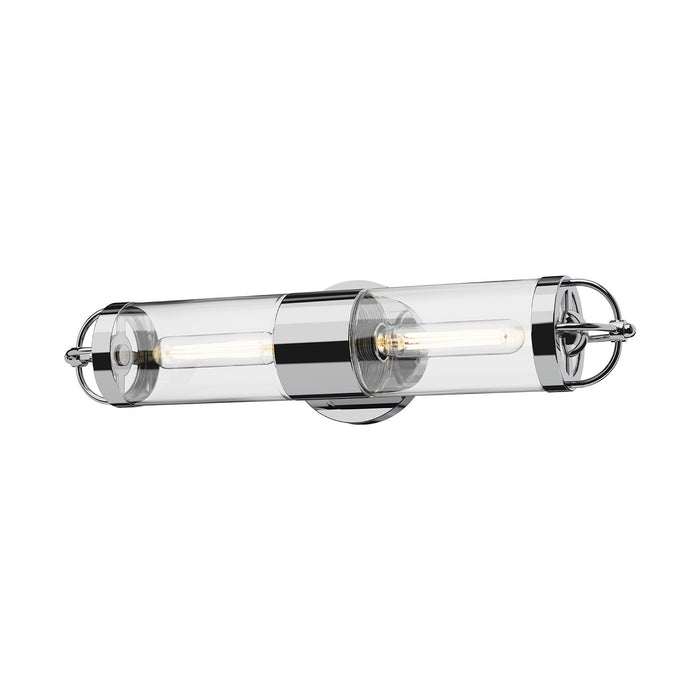 Alora WV461102CH Two Light Wall Sconce, Chrome