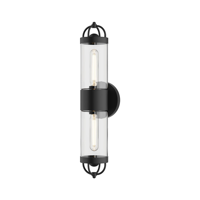 Alora WV461102MB Two Light Wall Sconce, Matte Black