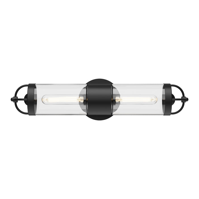 Alora WV461102MB Two Light Wall Sconce, Matte Black