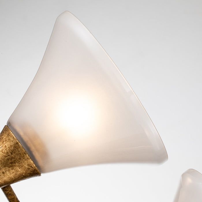 Lucas + McKearn BB1114G-3 Three Light Bath, Gold Leaf