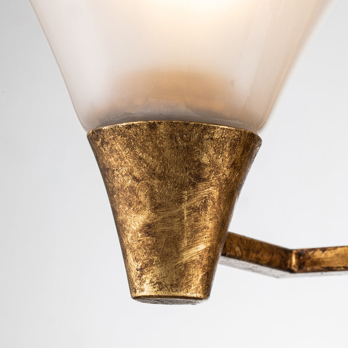 Lucas + McKearn BB1114G-2 Two Light Bath, Gold Leaf