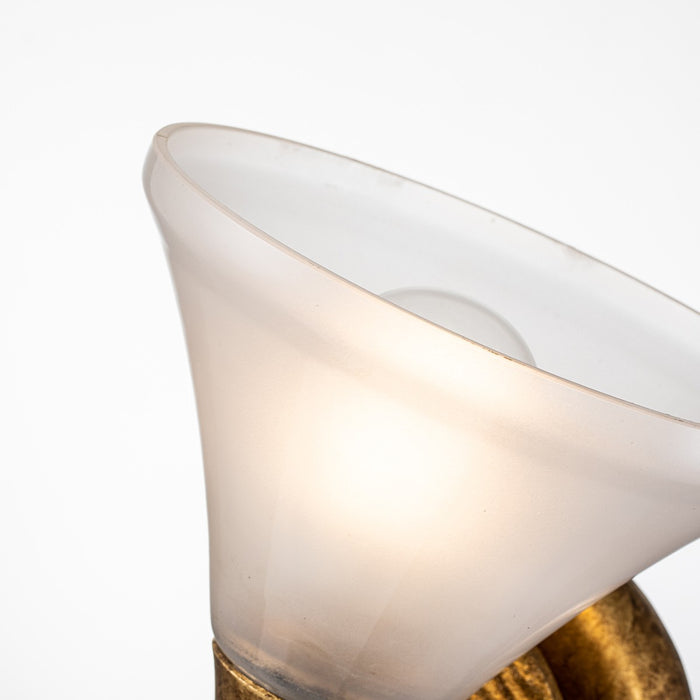 Lucas + McKearn BB1114G-1 One Light Bath, Gold Leaf