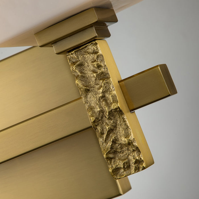 Lucas + McKearn BB1101AGB-2 Two Light Bath, Aged Brass