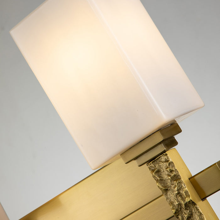 Lucas + McKearn BB1101AGB-2 Two Light Bath, Aged Brass