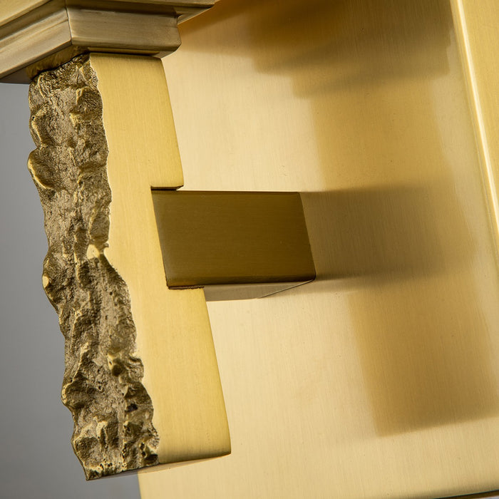 Lucas + McKearn BB1101AGB-1 One Light Bath, Aged Brass