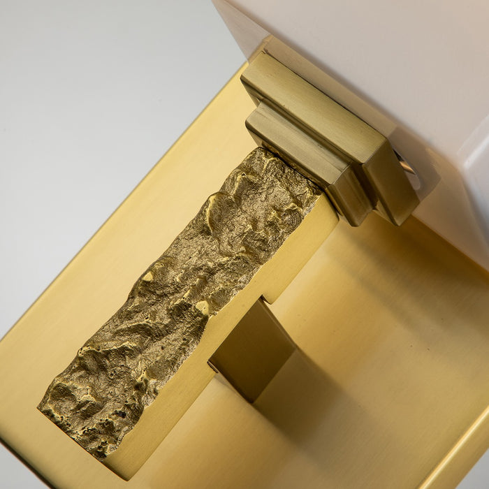 Lucas + McKearn BB1101AGB-1 One Light Bath, Aged Brass