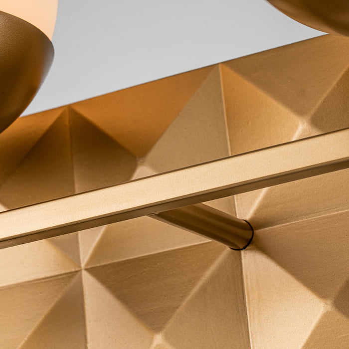 Lucas + McKearn BB1005LG-2 Two Light Bath, Lacquered Gold