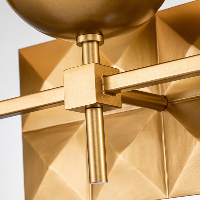 Lucas + McKearn BB1005LG-3 Three Light Bath, Lacquered Gold