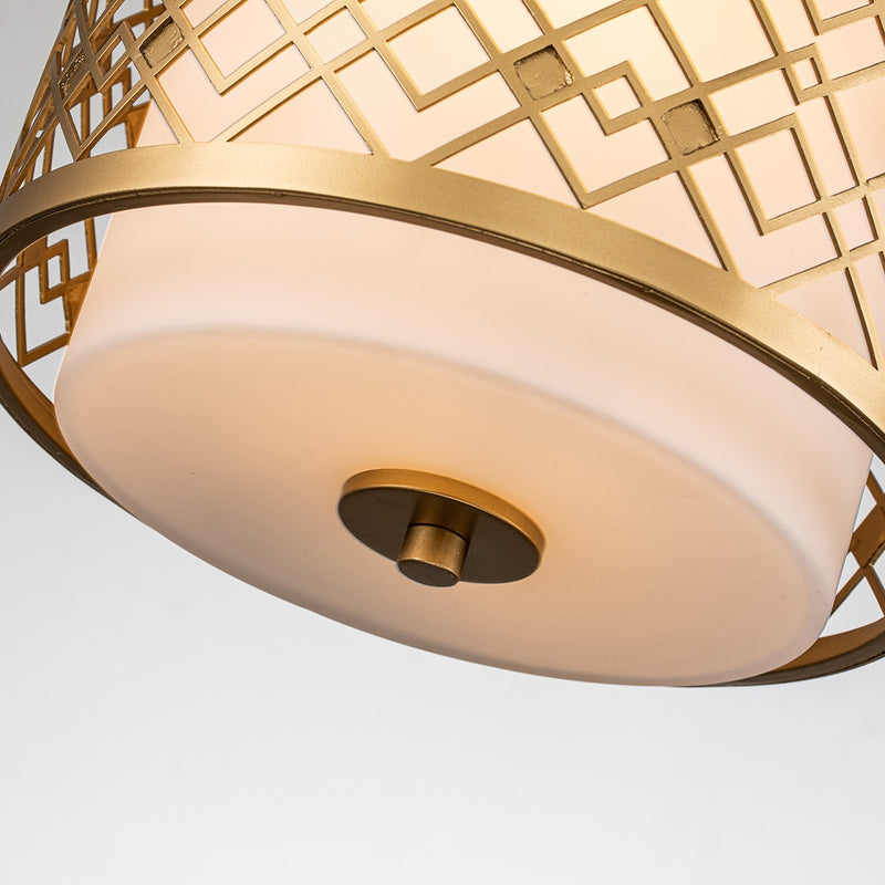 Lucas + McKearn PD1185LG-1 Two Light Pendant, Lacquered Gold