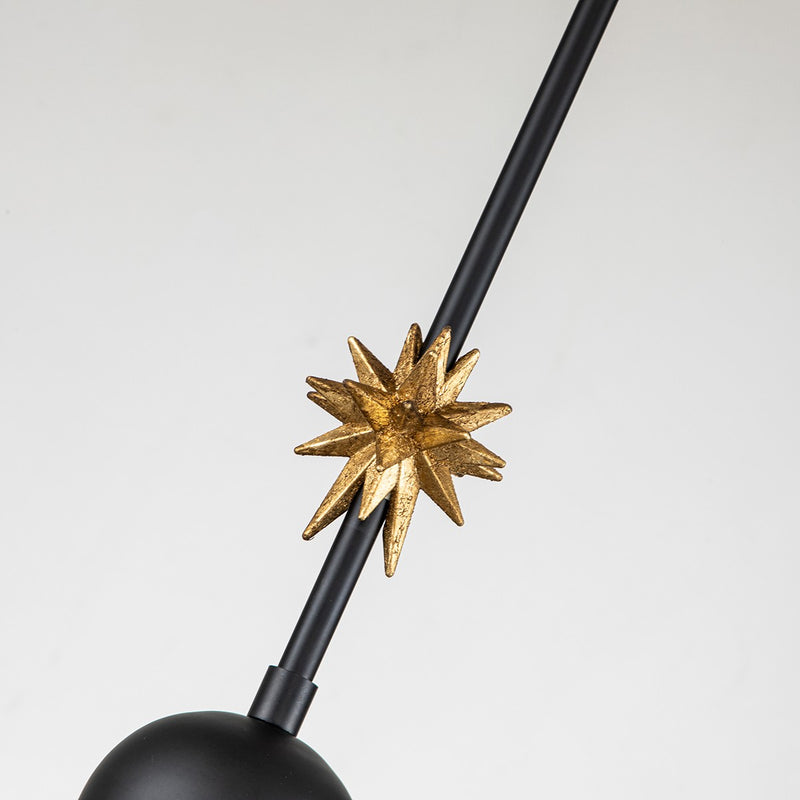 Lucas + McKearn PD00115B-1 One Light Pendant, Matte Black
