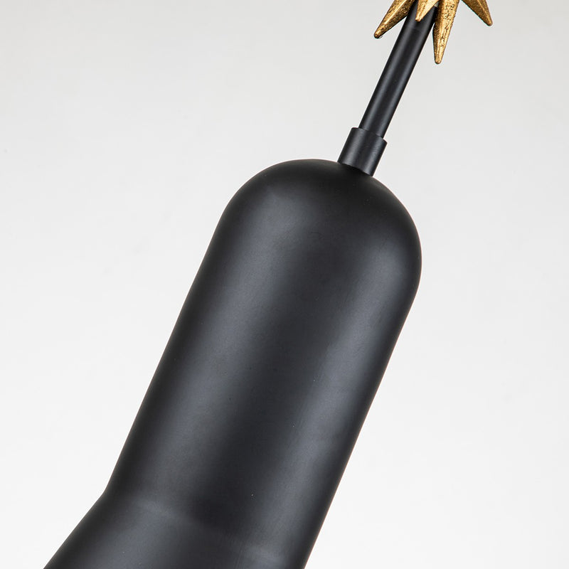Lucas + McKearn PD00115B-1 One Light Pendant, Matte Black
