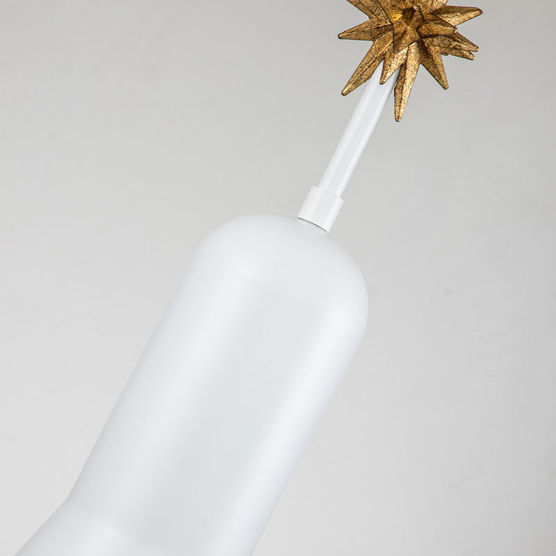 Lucas + McKearn PD00115W-1 One Light Pendant, White