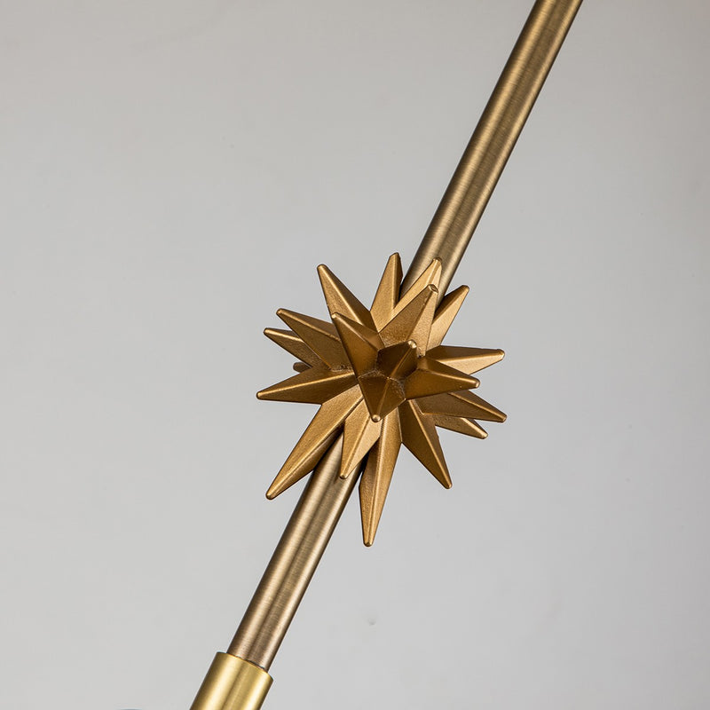 Lucas + McKearn PD00115AGB-1 One Light Pendant, Aged Brass