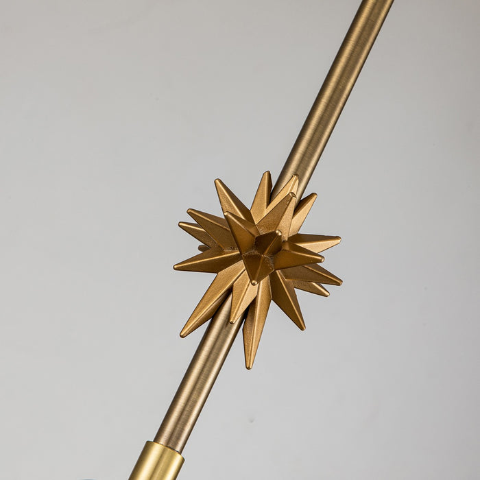 Lucas + McKearn PD00115AGB-1 One Light Pendant, Aged Brass