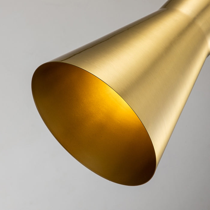 Lucas + McKearn PD00115AGB-1 One Light Pendant, Aged Brass