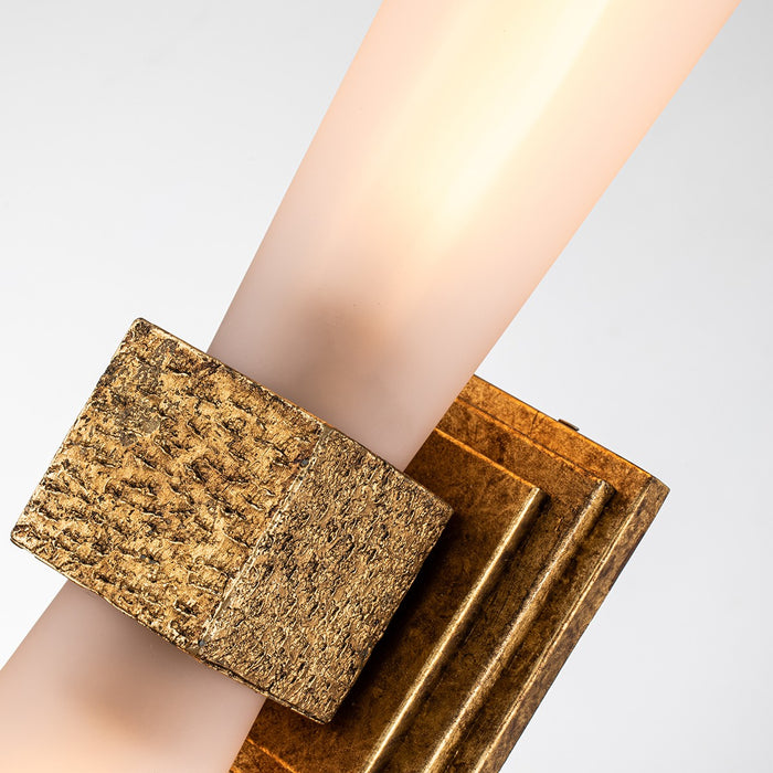 Lucas + McKearn BB0958G-2 Two Light Bath, Gold Leaf
