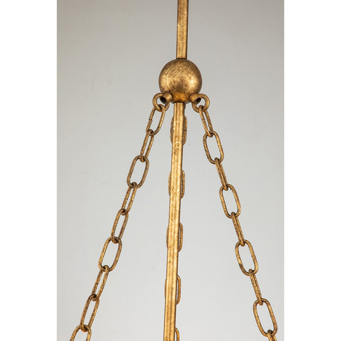 Lucas + McKearn PD20319G-2 Two Light Pendant, Gold Leaf
