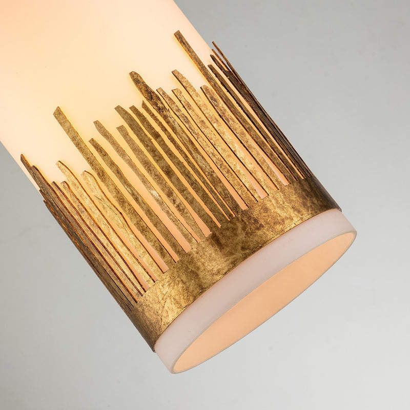 Lucas + McKearn PD20319G-1 One Light Pendant, Gold Leaf