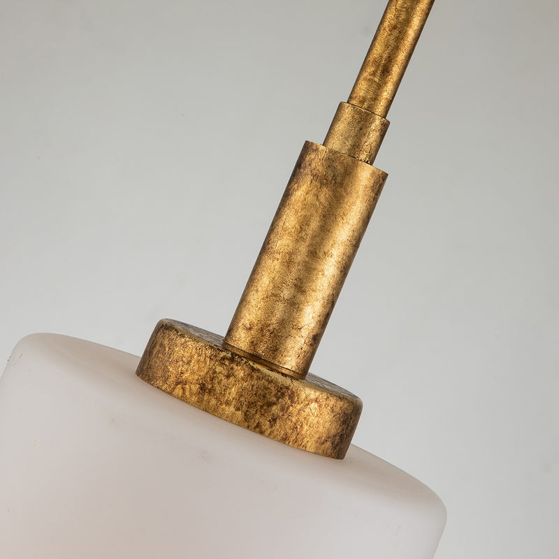Lucas + McKearn PD20319G-1 One Light Pendant, Gold Leaf