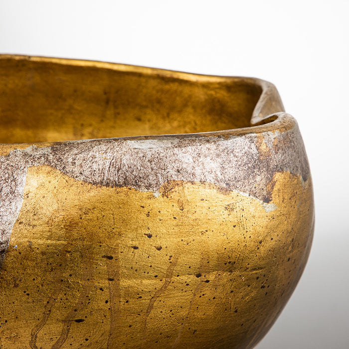 Lucas + McKearn SI1137 Bowl, Gold Leaf