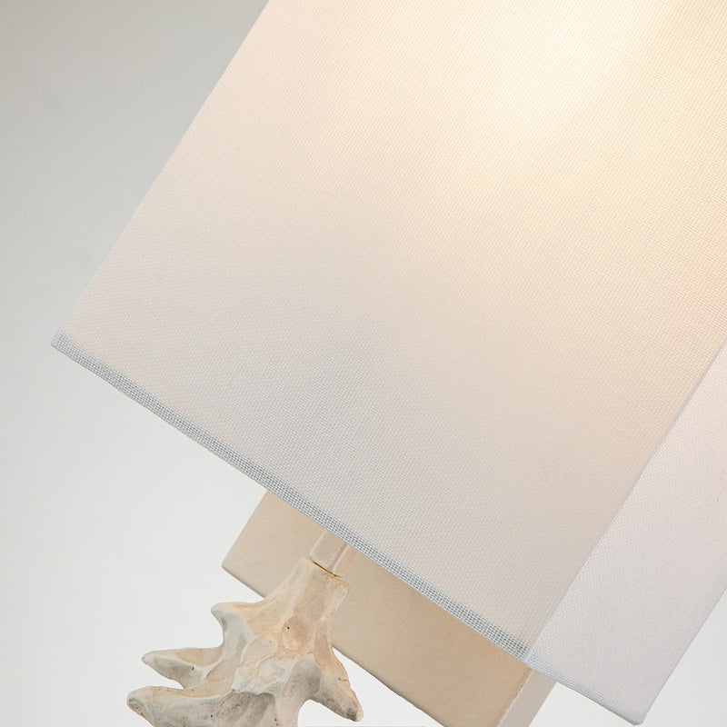 Lucas + McKearn SC7036B-1 One Light Wall Sconce, Bone White