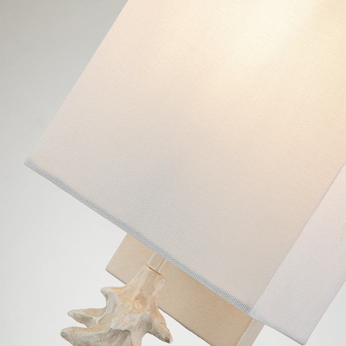 Lucas + McKearn SC7036B-1 One Light Wall Sconce, Bone White