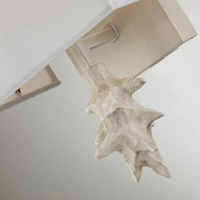 Lucas + McKearn SC7036B-1 One Light Wall Sconce, Bone White