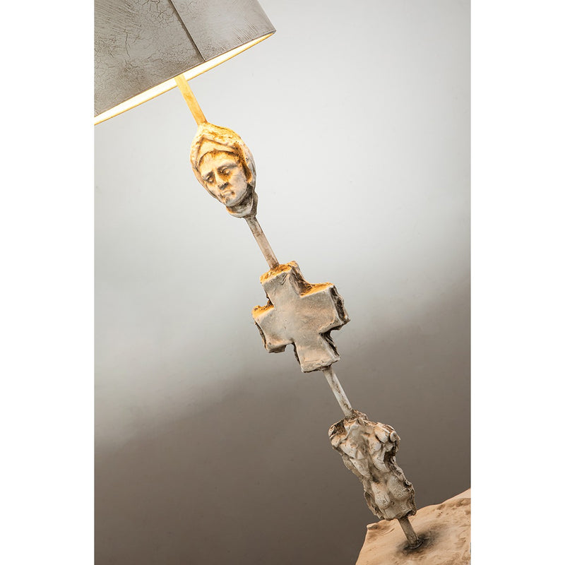 Lucas + McKearn TA1162 One Light Table Lamp, Bone White