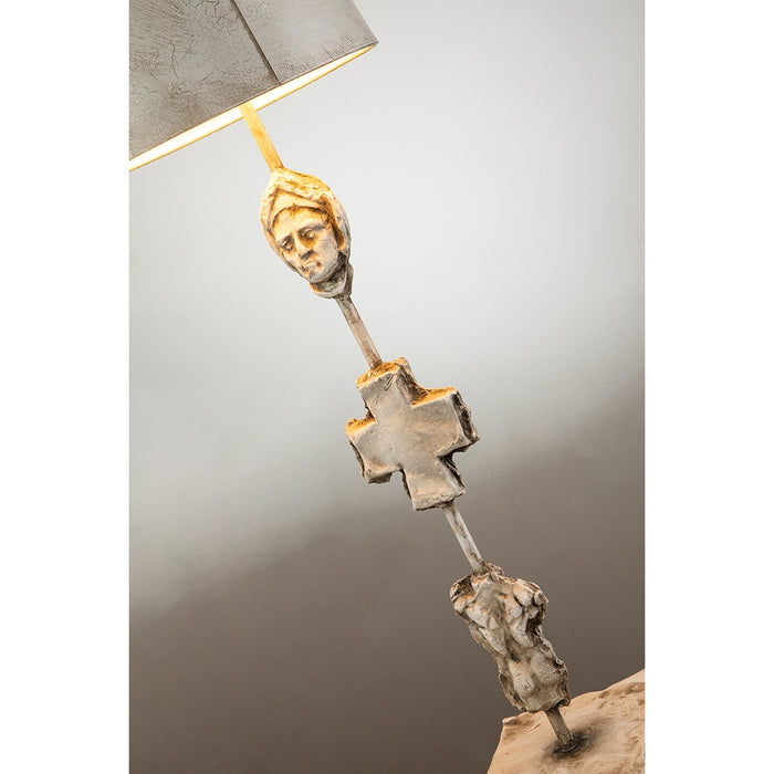 Lucas + McKearn TA1162 One Light Table Lamp, Bone White