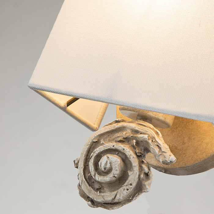 Lucas + McKearn SC1161B-1 One Light Wall Sconce, Bone White