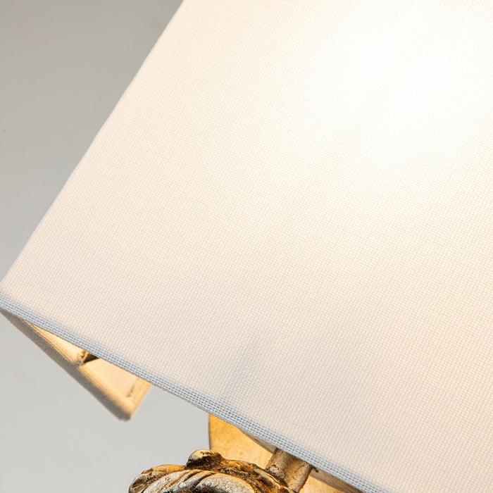 Lucas + McKearn SC1161S-1 One Light Wall Sconce, Silver Leaf