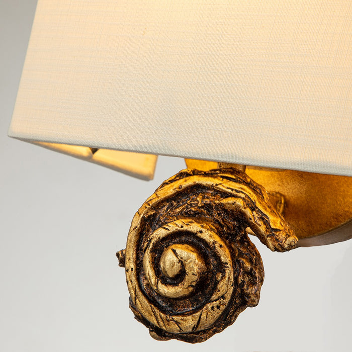 Lucas + McKearn SC1161G-1 One Light Wall Sconce, Gold Leaf
