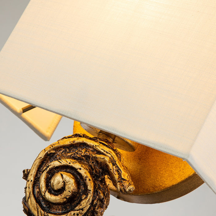 Lucas + McKearn SC1161G-1 One Light Wall Sconce, Gold Leaf