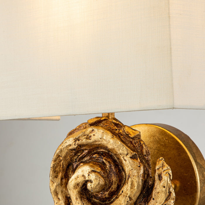Lucas + McKearn SC1163G-1 One Light Wall Sconce, Gold Leaf